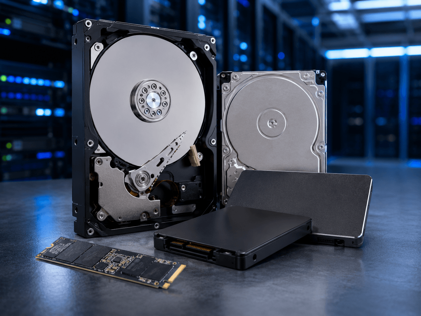 Serverové SSD a HDD disky